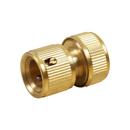 SPRING BRASS QUICK CONNECTOR GARDEN HOSE FITTING 5/8IN