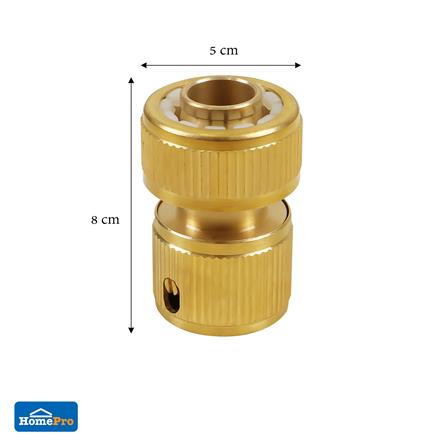 SPRING BRASS QUICK CONNECTOR GARDEN HOSE FITTING 5/8IN