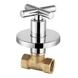 LIVINOX CONCEALED STOP VALVE QUARTER TURN LT-SV010CH CHROME H6.8XW6.8XD12 CM