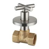 LIVINOX CONCEALED STOP VALVE 1" LT-SV100SS FULL TURN MATT H7XW6.8XD12.5 CM