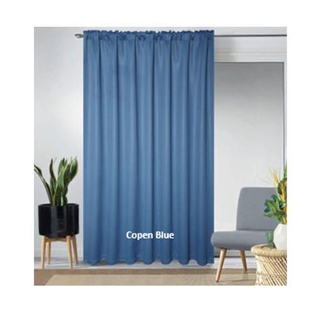 RED DANIELLE CURTAIN FRENCH PLEAT URBAN C22 80946-8 COPEN BLUE