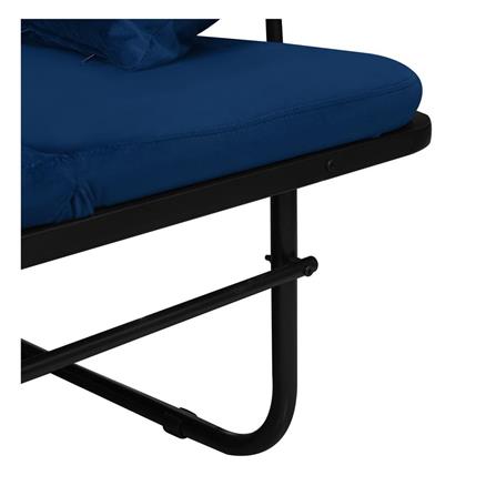 FOLDABLE BED WITH TOPPER HOME LIVING STYLE SKY 105X198X42CM NAVY [EXCLUSIVE FROM HOMEPRO THAILAND]