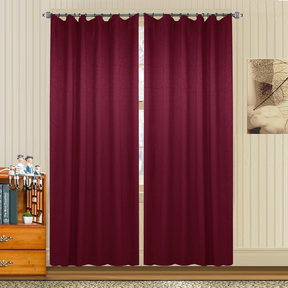 HLS CURTAIN HOOK LILY UV 140X180CM RED