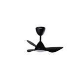 DEKA CEILING FAN CROX 3BLADES LED BLACK 28INCH