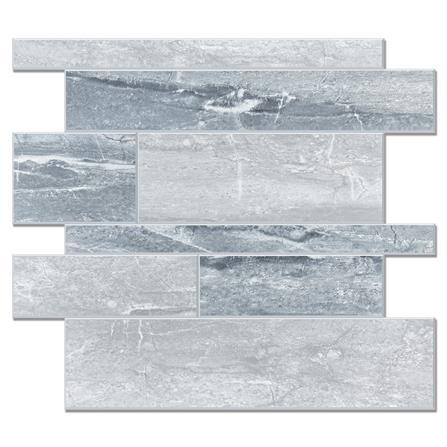 TARA PEEL & STICK ALUMINIUM WALL STICKER 30.5X30.5CM BLUE MARBLE 2IN1
