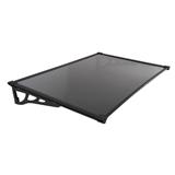 FIXED POLYCARBONATE AWNING SUNSHIELD MAX-SERIES 100X150CM 3MM LIGHT GREY [EXCLUSIVE FROM HOMEPRO THAILAND]