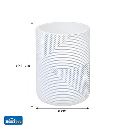 MOYA TUMBLER POLYRESIN KE2044C.02D WHITE