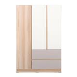 WARDROBE ME LIVING FINE 120CM NATURAL/CREAM/WHITE
