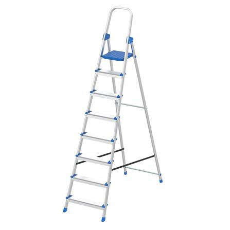 A-FRAME ALUMINUM LADDER WITH HANDLE MATALL WK4028-8 8-STEP
