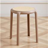 PP RATTAN STOOL BEIGE