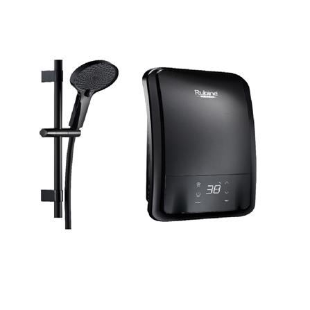 RUBINE SHOWER HEATER DC PUMP WITH HAND SHOWER IAD931D-BMB METALLIC BLACK