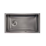 LIVINOX BUILT IN WORK SINK LWS-8045GM 1BOWL STAINLESS STEEL 304 80CM GUN METAL