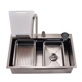 LIVINOX BUILT IN WORK SINK LWS-8050B 1BOWL STAINLESS STEEL 304 80CM GUN METAL