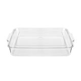 FRIDGE BOX WITH LID 21.5X33.5X5.5 SNOWY CLEAR