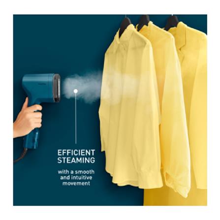 TEFAL HANDHELD GARMENT STEAMER DT2020 1300W 0.07L ALPINE BLUE