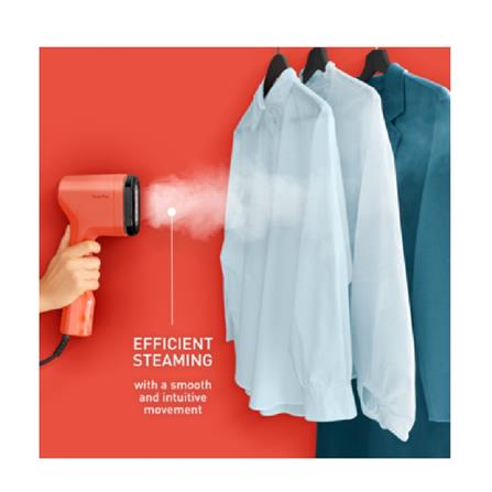 TEFAL HANDHELD GARMENT STEAMER DT2022 1300W 0.07L CORAL RED