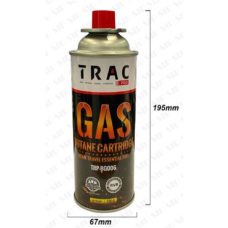 TRAC PRO BUTANE GAS CATRIDGE 4IN1 PACK 230G