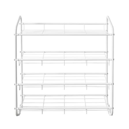 4 TIER SHOE RACK RACKII 66.8X30X74CM WHITE