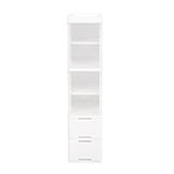 DRAWER 4 TIER PURE 27x40x121.5CM WHITE