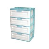 DRAWER 4-TIER MAX 59X41X88CM BLUE PASTEL