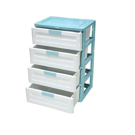 DRAWER 4-TIER MAX 59X41X88CM BLUE PASTEL