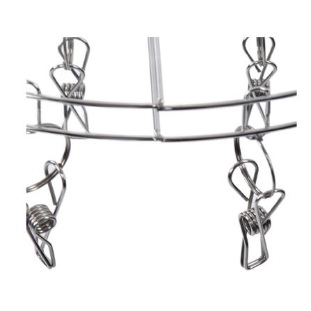 ROUND HANGER STAINLESS 20 CLIPS PLIM