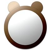 MODERN BATH TWO TONE BRONZE ROUND MIRROR MX-200 PANDA 64.5X56CM