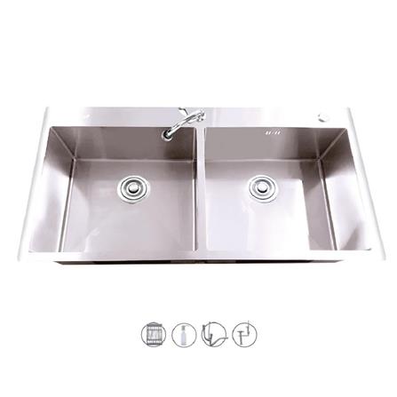 BUILT-IN SINK TECNOPLUS SOFIA 2B STAINLESS STEEL [EXCLUSIVE FROM HOMEPRO THAILAND]