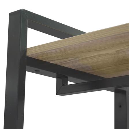 OPEN WARDROBE WITH 1 CLOTHES RAIL FURDINI PLANK 120CM BROWN/BLACK [EXCLUSIVE FROM HOMEPRO THAILAND]