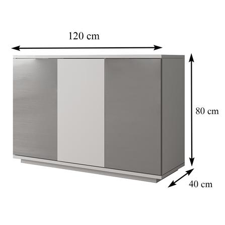 CABINET FURDINI MEDIS Z1338GH3 120CM GREY [EXCLUSIVE FROM HOMEPRO THAILAND]