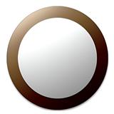 MODERN BATH TWO TONE BRONZE ROUND MIRROR MX 200 50X50CM