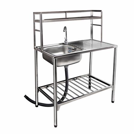 SINK STAND 1B1D PARNO SW10050 STAINLESS STEEL [EXCLUSIVE FROM HOMEPRO THAILAND]