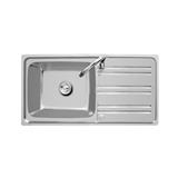 BUILT-IN SINK AXIA RIVIERA 100 1B1D STAINLESS STEEL [EXCLUSIVE FROM HOMEPRO THAILAND]