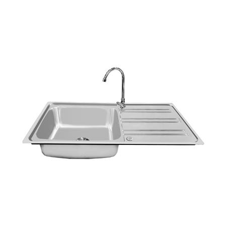 BUILT-IN SINK AXIA RIVIERA 100 1B1D STAINLESS STEEL [EXCLUSIVE FROM HOMEPRO THAILAND]
