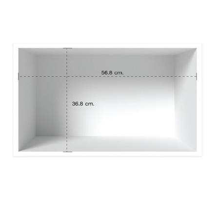 SINGLE WALL CABINET CABIN HANS 60X40CM WHITE [EXCLUSIVE FROM HOMEPRO THAILAND]