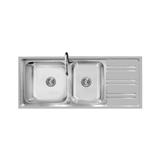 BUILT-IN SINK AXIA RIVIERA 120 2B1D STAINLESS STEEL [EXCLUSIVE FROM HOMEPRO THAILAND]