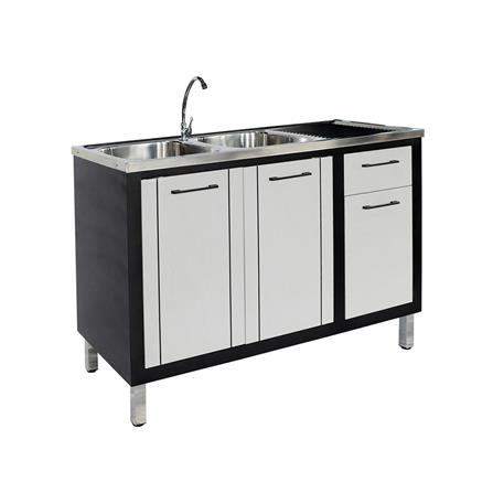 FREESTANDING CABINET CABIN HARVIN 2B1D 120X85X50CM GREY [EXCLUSIVE FROM HOMEPRO THAILAND]
