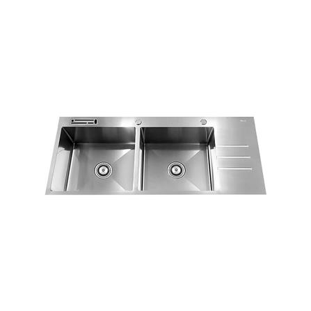Built-In Sink Square 2B1D TECNOPLUS 2110 U.03 SS [EXCLUSIVE FROM HOMEPRO THAILAND]