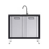 FREESTANDING CABINET CABIN HARVIN 1B1D 90CM GREY [EXCLUSIVE FROM HOMEPRO THAILAND]