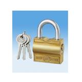 TRI-CIRCLE KEY RETAIN BRASS PADLOCK 34MM