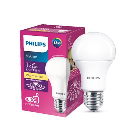 PHILIPS MYCARE LED BULB E27 3000K WARM WHITE 12W