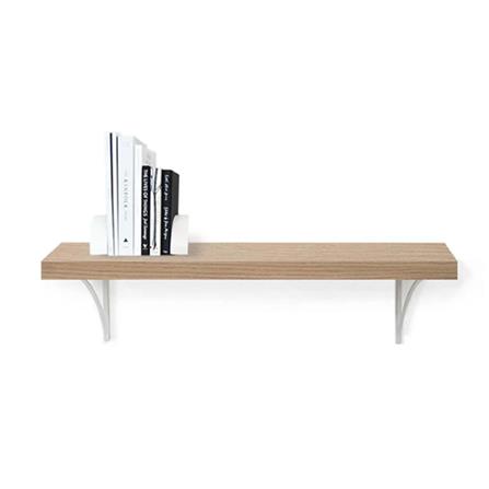 WOODEN SHELF 120X30X1.6CM STACKO WHITE OAK