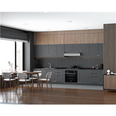 KING ROCKA PLATINUM DOUBLE COUNTER CABINET 90WX58DX83H GREY