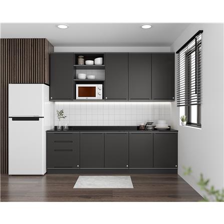 KING ROCKA PLATINUM DOUBLE COUNTER CABINET 90WX58DX83H GREY
