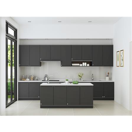 KING ROCKA PLATINUM DOUBLE COUNTER CABINET 90WX58DX83H GREY