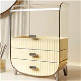 3TIER COSMETIC STORAGE BOX CROSSY+ BEIGE 28.5X19X36CM