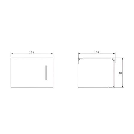MODERN DEPOT TISSUE HOLDER TOILET ATH-213-MGD ROSE GOLD