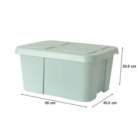 STORAGE BOX STACKO 52L CIRCULAR PRODUCT GREEN 45.5X59X30.5CM