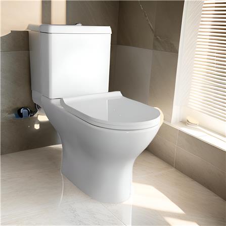 AKRON 2P TOILET WCC-416/S 6/3L WHITE