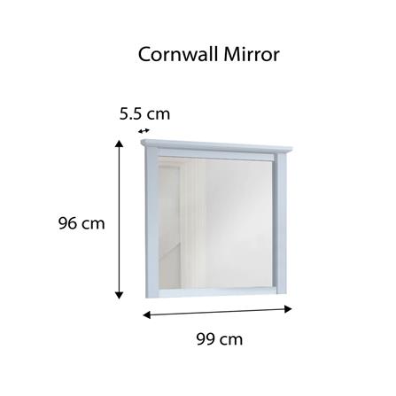 SNOOZELAND CORNWALL MIRROR WHITE